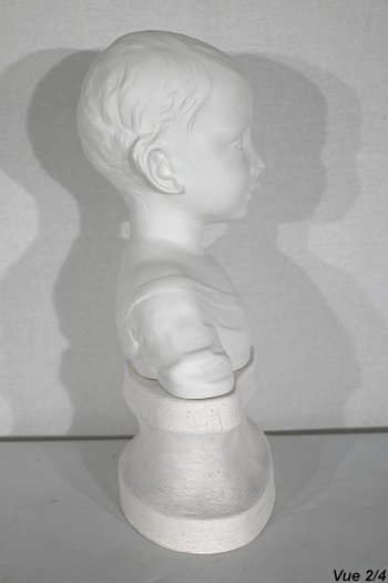 Kinderbüste aus Limoges-Biskuit - Anfang 20.