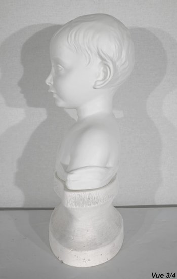 Kinderbüste aus Limoges-Biskuit - Anfang 20.