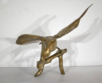 Important Eagle in Brass - XXth century