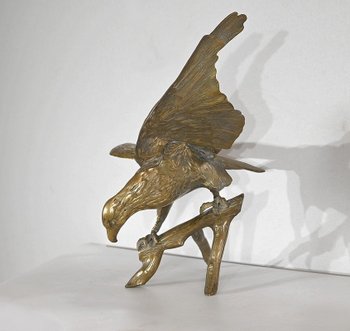 Important Eagle in Brass - XXth century