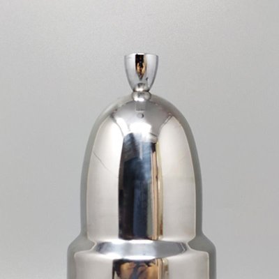 Shaker per cocktail modernista WMF Cromargan degli anni '70, disegnato da Jo Laubner. Prodotto in Germania.