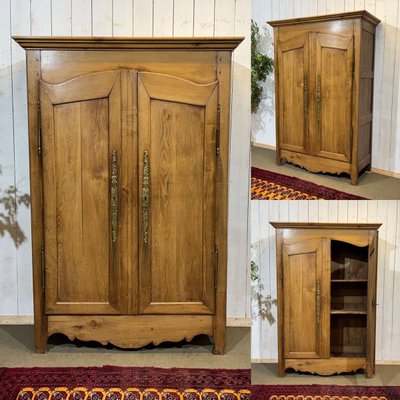 Armoire de campagne en châtaignier blond 19ème