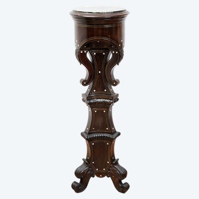 Colonne ancienne en bois précieux, Naples (Italy) XIXe siècle.