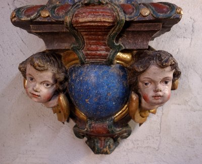 Large Immaculate Virgin in polychrome wood