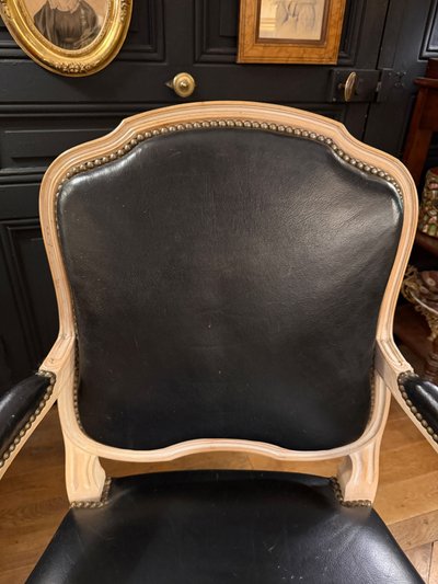 Queen-Sessel aus lackiertem Holz