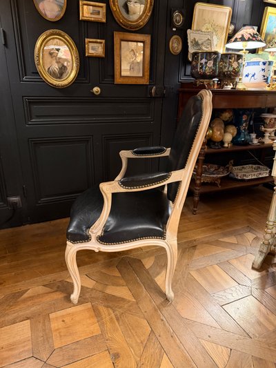 Queen-Sessel aus lackiertem Holz