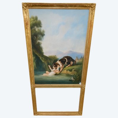 Grande specchiera trumeau epoca Napoleone III