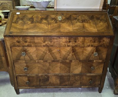 BUREAU SCRIBAN ÉPOQUE LOUIS XVI EN NOYER