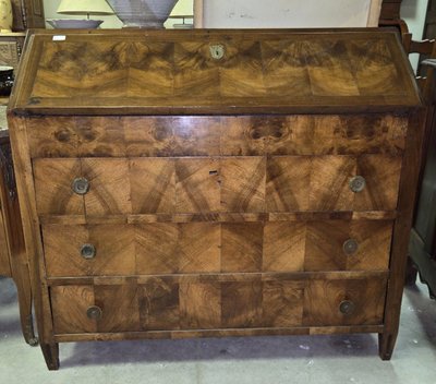 BUREAU SCRIBAN ÉPOQUE LOUIS XVI EN NOYER