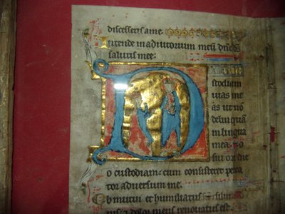 Important illuminated leaf on parchment – ​​Book of Hours or Psalter – Circa 1400–1430.