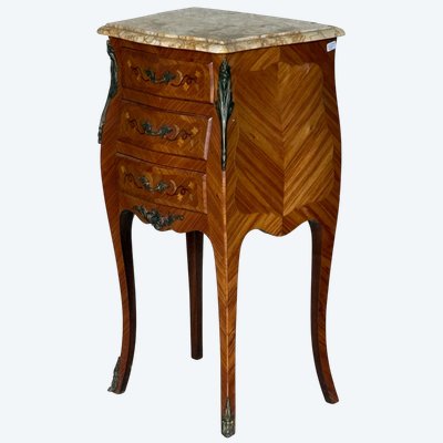 Bedside table with 3 drawers