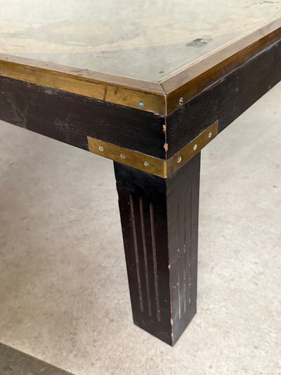 Table basse mappemonde