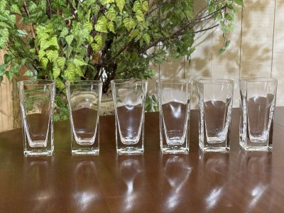 Set of 6 Sèvres crystal orangeade glasses