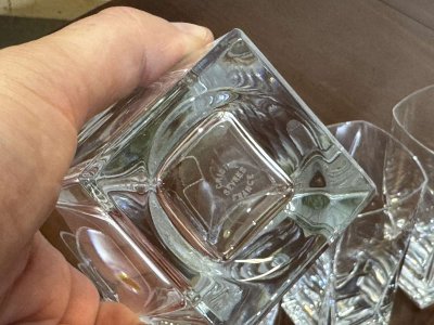 Set of 6 Sèvres crystal orangeade glasses