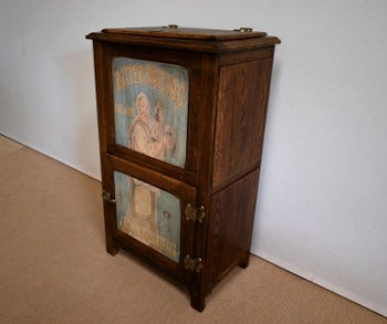 Kleine Kühlbox aus massiver Eiche - 1940
