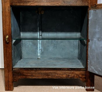 Kleine Kühlbox aus massiver Eiche - 1940