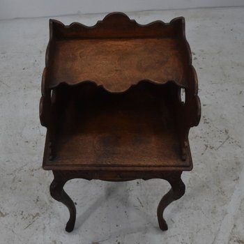 Louis XV Style Bedside Table In Oak XIXth