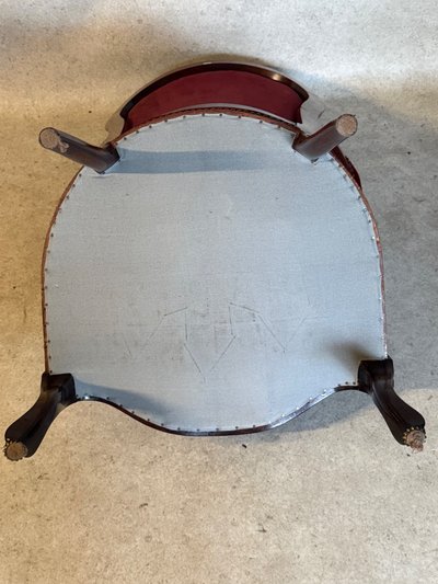 Red Velvet Armchair