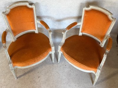 Paar LOUIS XVI Sessel
