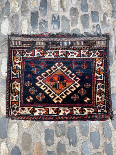 Khorjin (sacoche) Qashqai. Perse. Circa 1900. 60 x 53 cm