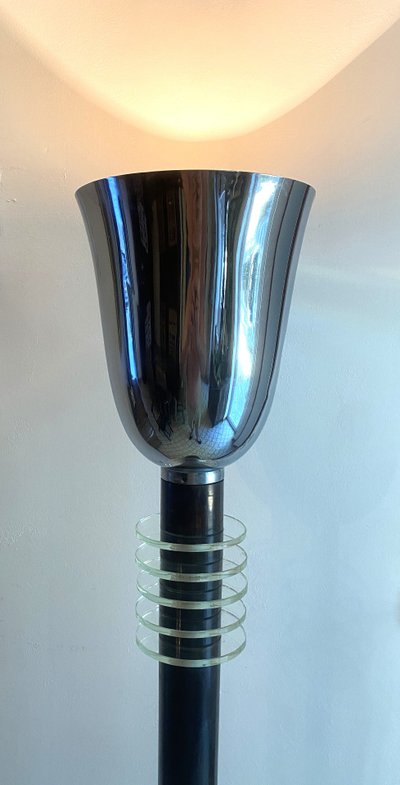 Large Art Deco diffuser floor lamp XX th