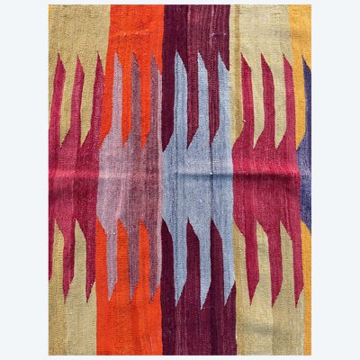 Kilim Parmaklı - Afyon. Anatolie. Circa 1950. 120 x 110 cm