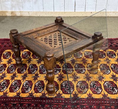 Indian teak side table from the 1970s