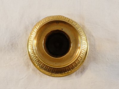 Coppia di candelieri in bronzo d'epoca, restaurati
