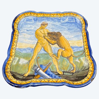 PLAT FAÏENCE DE NEVERS
