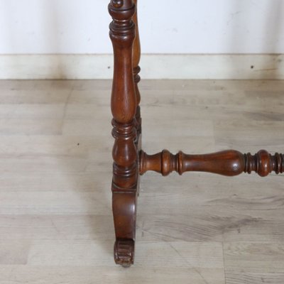 Antiker Beistelltisch oder Schminktisch aus Nussbaumholz, Italien, 19. Jahrhundert