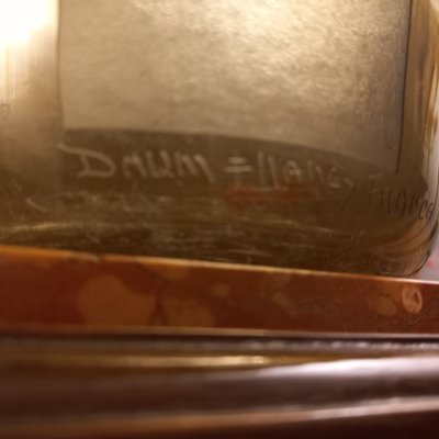 Daum † Nancy France Grand Vase Art Déco Ø 37cm