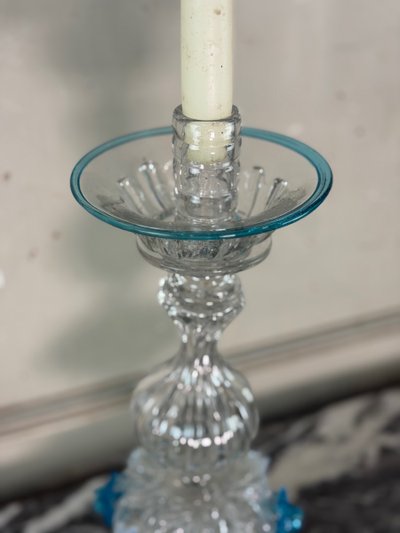 Venetian Murano glass candleholder, circa 1880