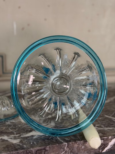 Venetian Murano glass candleholder, circa 1880