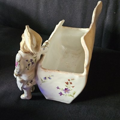 Emile Gallé, earthenware letter holder, signed on the underside and on the top