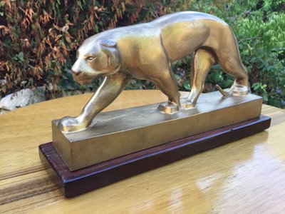Marching Panther in Bronze