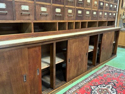 Large seed cabinet from the 1950s