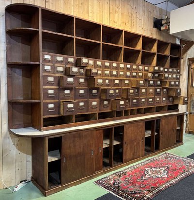 Large seed cabinet from the 1950s