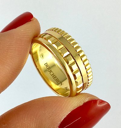 Bague Boucheron Quatre Tout Or Jaune Format Alliance