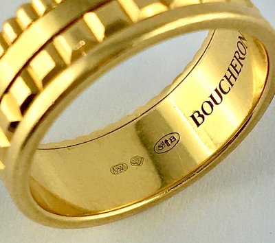 Bague Boucheron Quatre Tout Or Jaune Format Alliance
