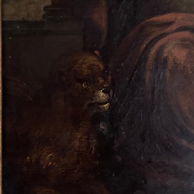 17th-century oil on copper depicting Saint Jerome