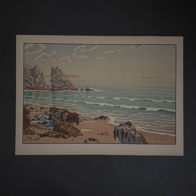 Lithographie par Henri Rivière Les Aspects de la Nature - La Mer