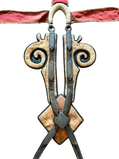 Rare plastron de harnachement de cheval d’apparat – Chine – XIXe siècle