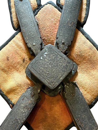 Rare plastron de harnachement de cheval d’apparat – Chine – XIXe siècle
