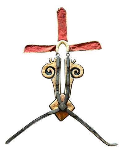 Rare plastron de harnachement de cheval d’apparat – Chine – XIXe siècle