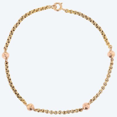 Bracelet ancien or jaune et or rose