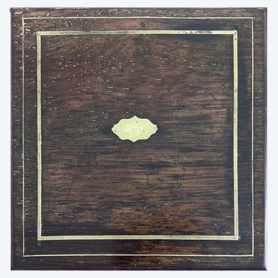 Leere Schatulle für Silberbesteck aus Palisanderholz aus der Zeit Karls X., um 1830