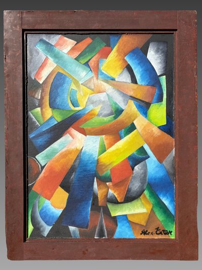 Alexandra EXTER (1882-1949) « Dynamique des couleurs »,  Composition constructiviste moderne