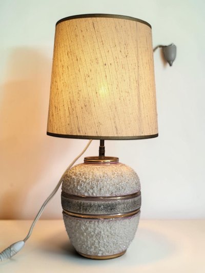 Ceramic lamp, Louis Dage, 1940s