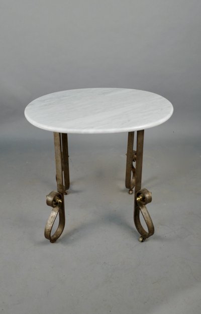 Desserte ART DECO dessus marbre ovale 