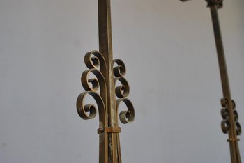 Lampadario in bronzo del 1940 Nello spirito di Subes